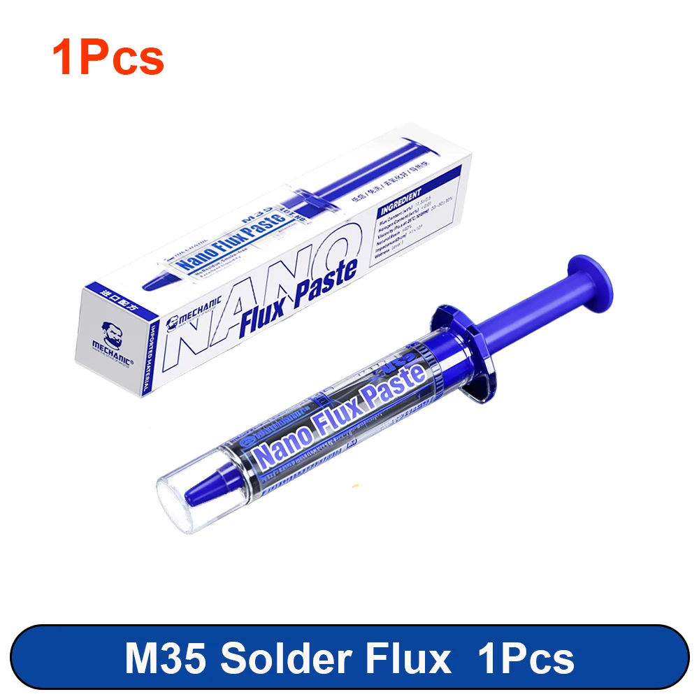 MECHANIC M35 Nano Flux Nieuwe Ice Extreme Zuivere Flux Pasta 98% Activiteit Hoge Prestaties voor CPU LED BGA Chip/Moederbord Reparatie