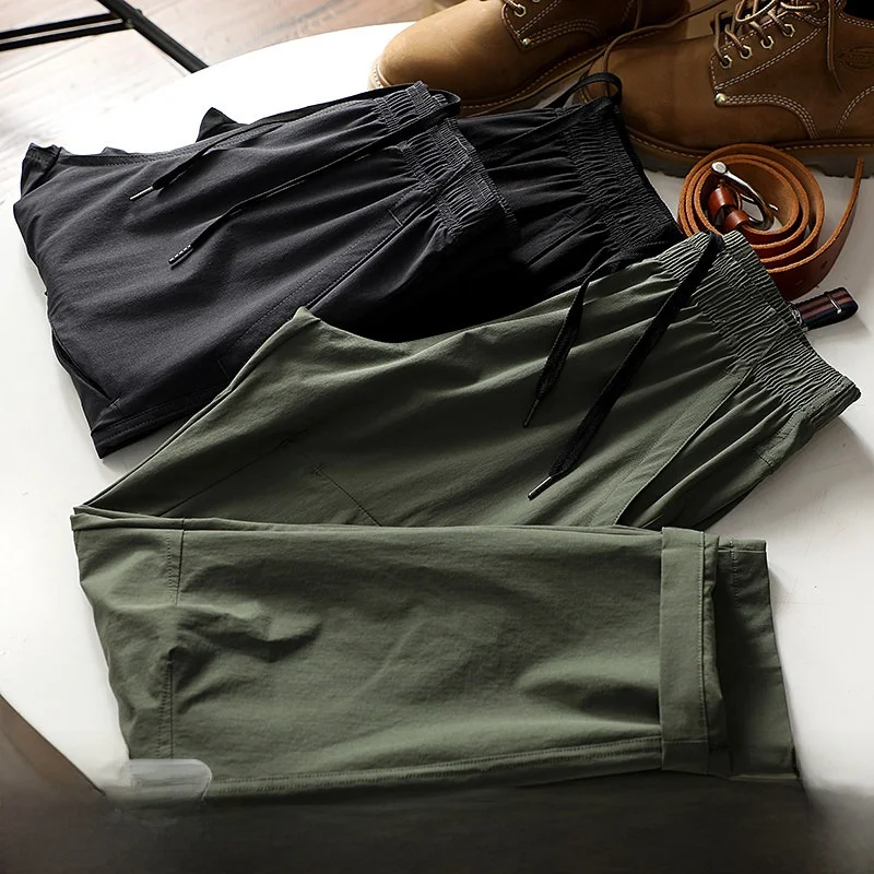 

Высокоэластичные легкие мужские повседневные брюки Qui Dry, дышащие 3D пошивные брюки весна-лето Faion Urban Sle, спортивные брюки