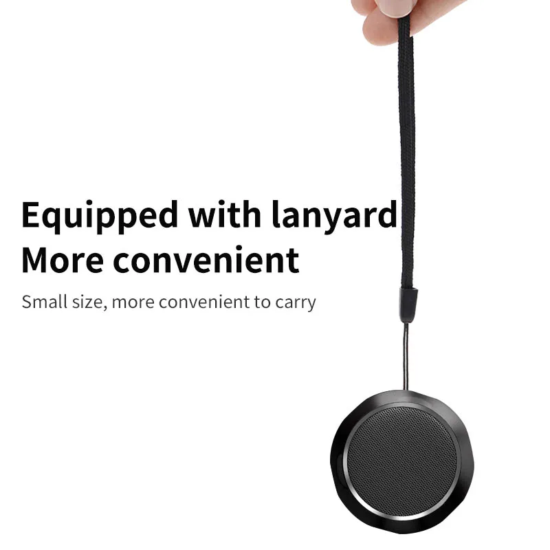 Mini Portable Metal Speaker Metallic Wireless Bluetooth Speaker TWS Stereo Indoor/Outdoor Portable Subwoofer Compact Speaker image 6