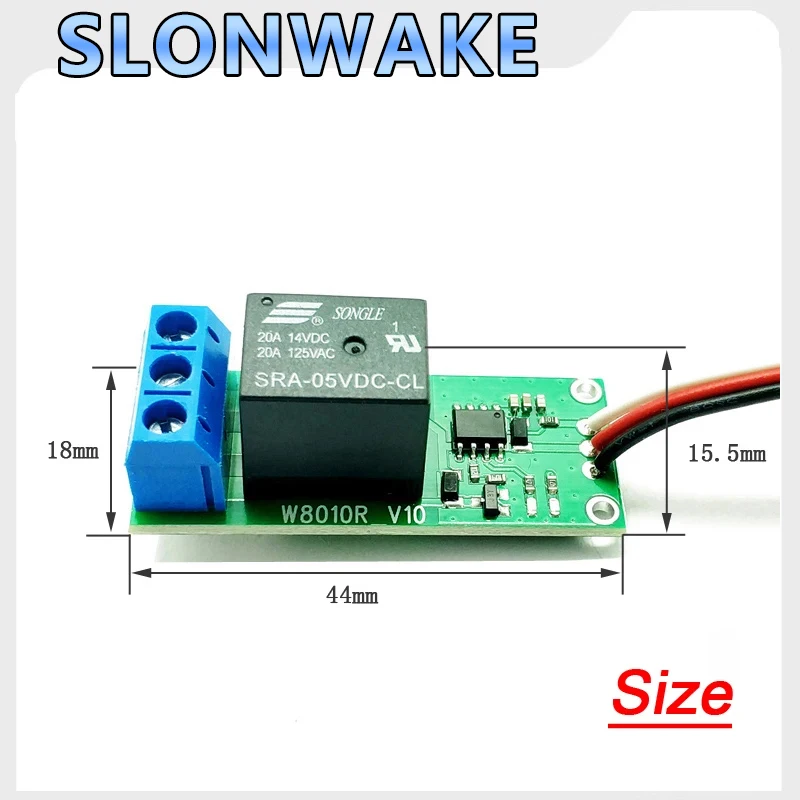 DC5-12V PWM รีโมทคอนโทรลรีเลย์โมเดลเครื่องบิน REMOTE tombol สวิตช์ PWM สวิตช์ PWM สวิทช์ไฟ LED displa