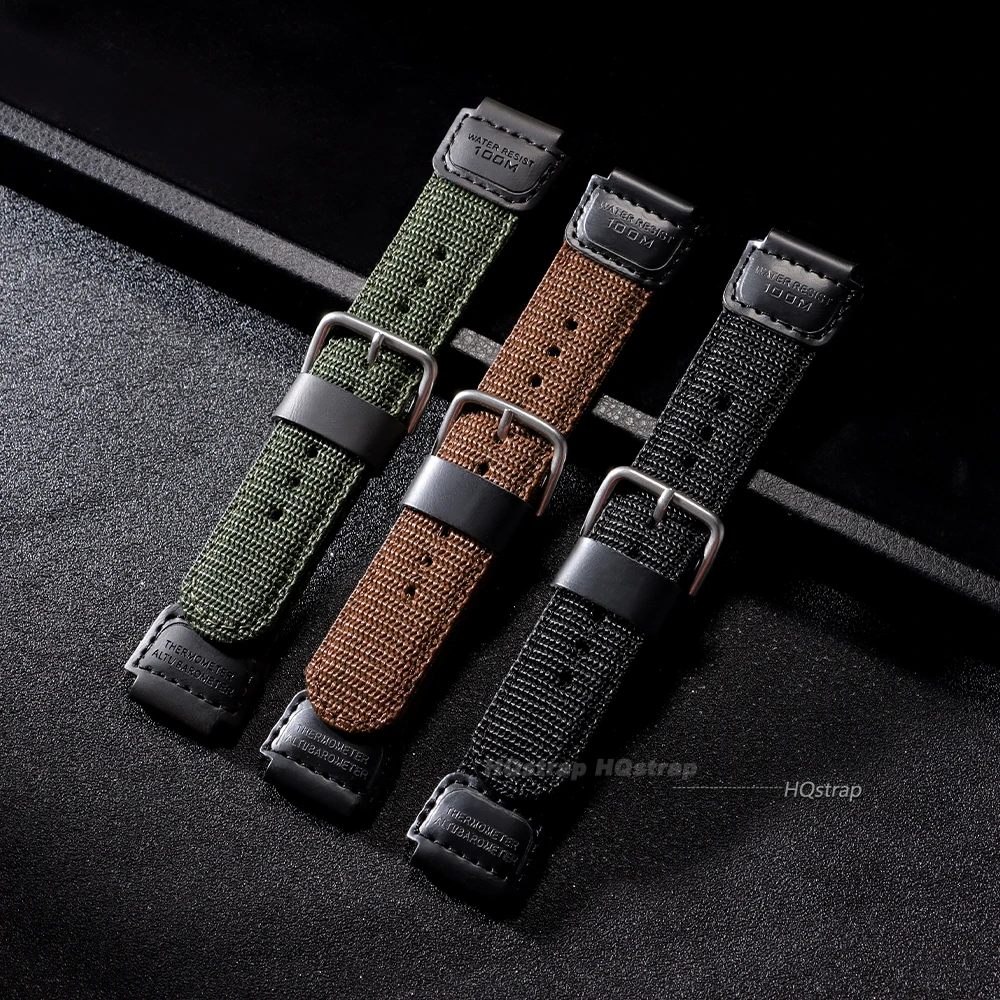 18mm Nylon Canvas Watchband for Casio W800H Sport Wristband for AE-1200WH/SGW-300/AQ-S810W F91W MRW-200H Replacement Bracelet view 6