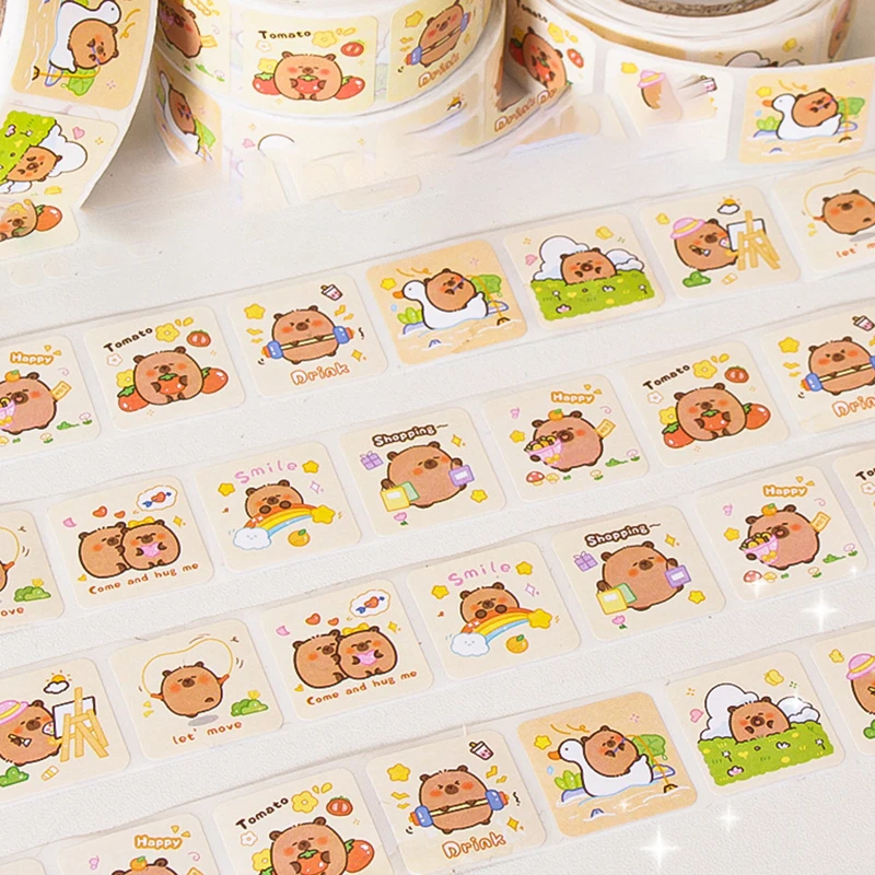 300Pcs Cartoon capibara Graffiti Stickers adesivi autoadesivi multifunzionali per bottiglia d'acqua bagagli per Laptop decalcomanie per Laptop