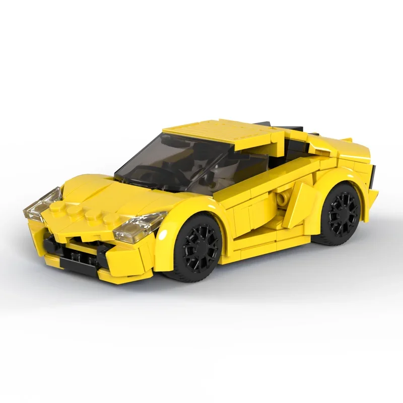 スーパーカー Moc ビルディングブロックモジュラーレヴルトチャンピオンスピードカーモデルテクノロジーモジュラーギフト建設 DIY 組立おもちゃ