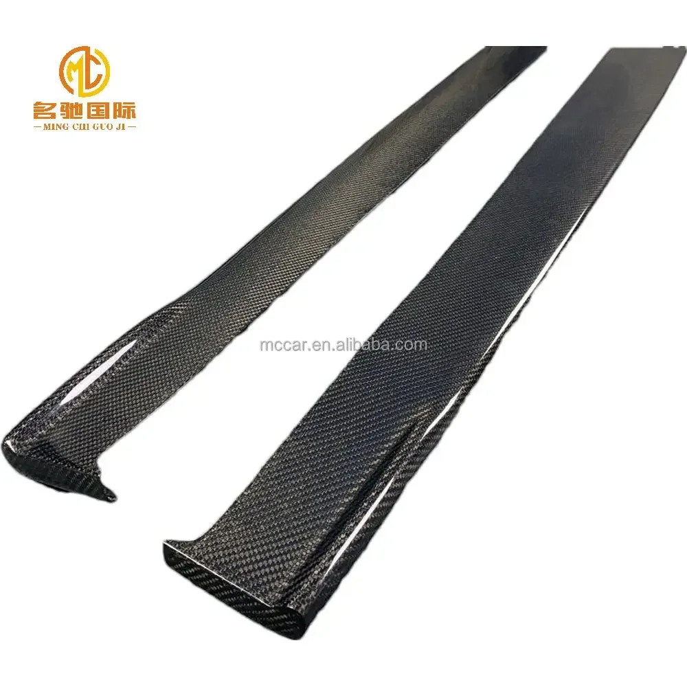 Carbon fiber car bumper side skirt For Lexus RC side skirt