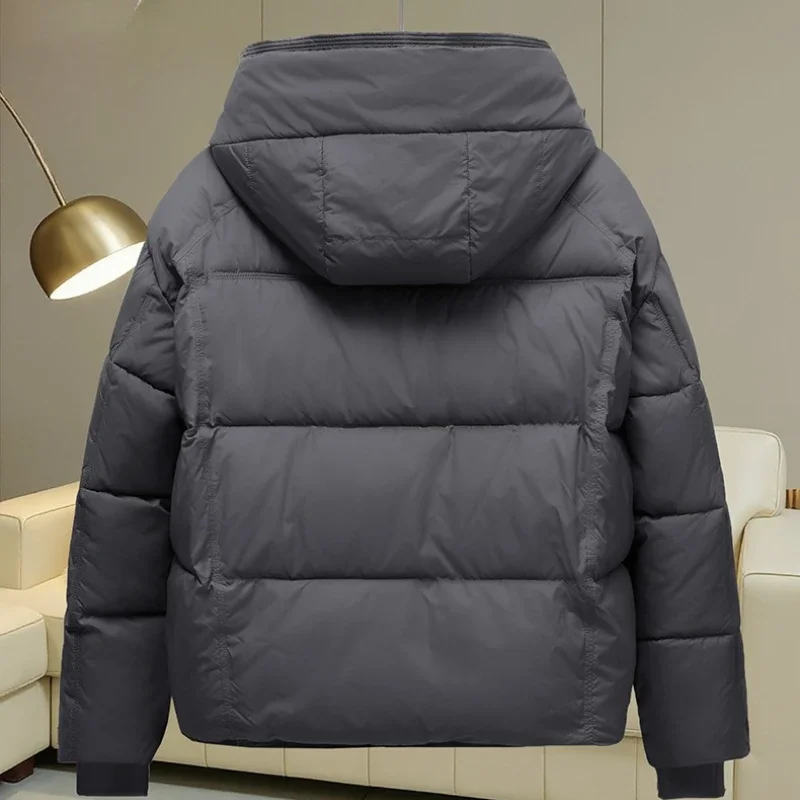 Women's Autumn Winter Top Coat Cotton Coat Hooded Button Thickened Fleece Lining Simple Comfortable Casual New Niche Versatile