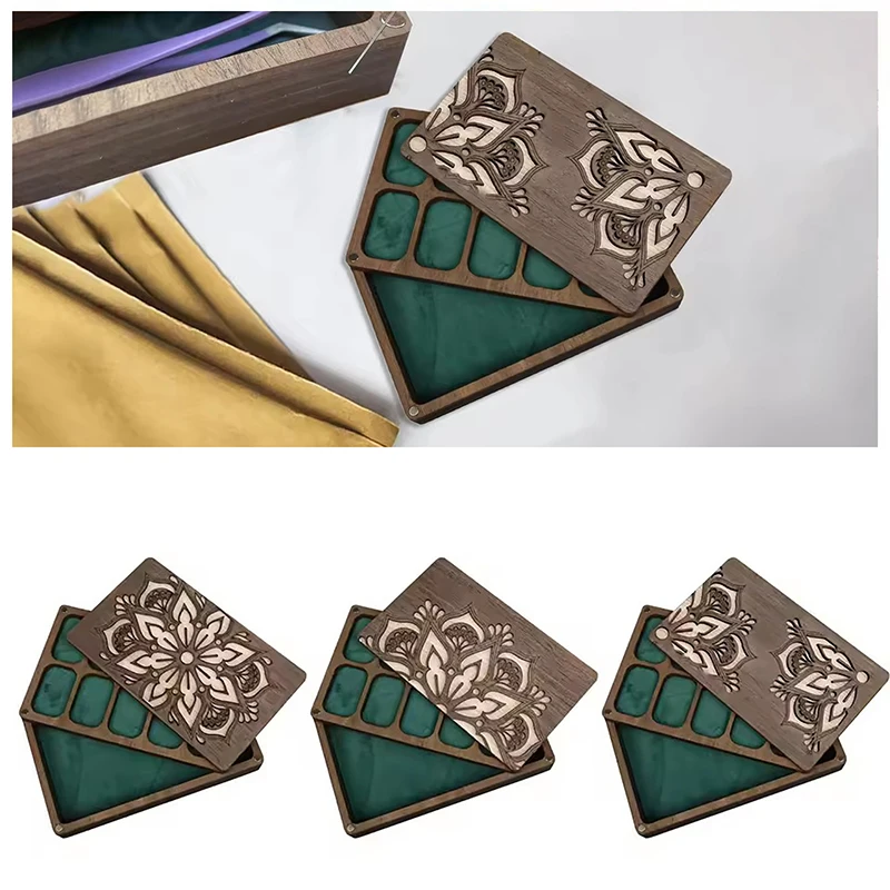 

Bead Boards For Jewelry Making Wooden Sorting Tray Bead Storage Organize With Lid Magnet Needle Holder For Arts & Crafts Storage