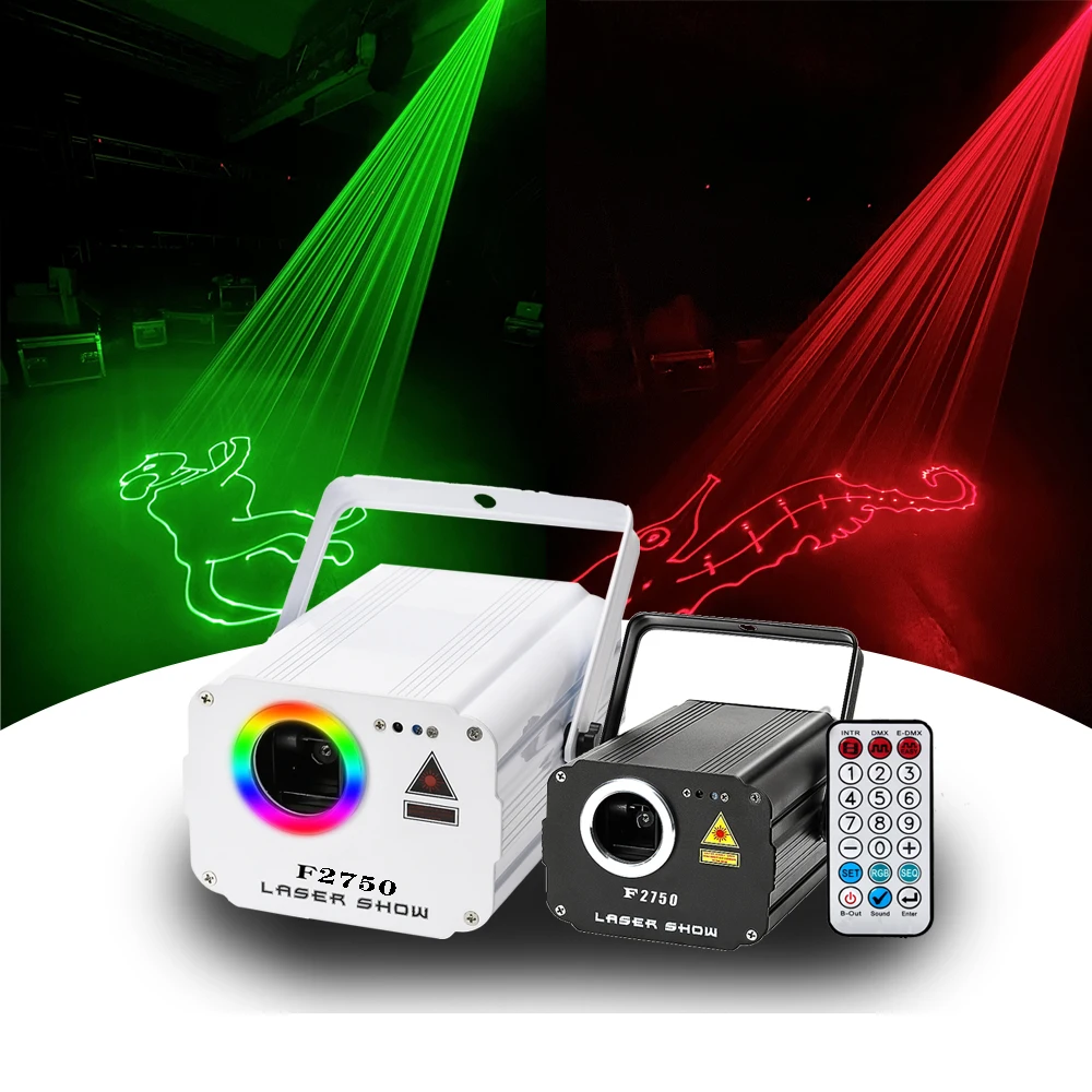 

Holiday Party Laser Light RGB Colorful DMX 512 Scanner Equipment Xmas DJ Disco Show Club Wedding Music Remote Projector