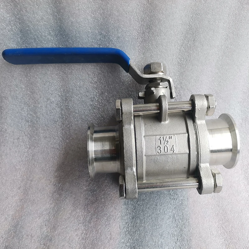 

Homebrewing Ball Valve, Beer Ball Valve, Tri Clamp, Stainless Steel, 1.5 Inch, DN40, 3 Piece Design