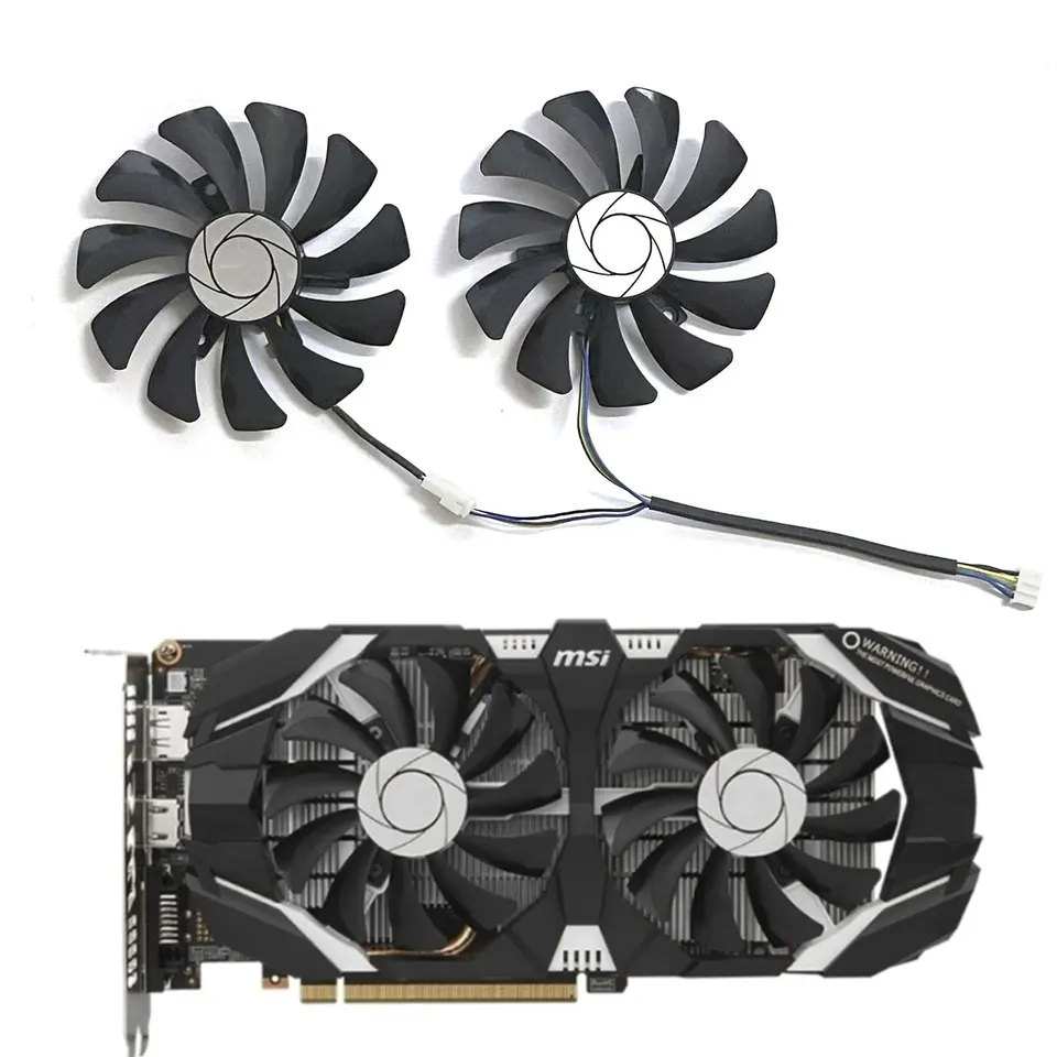 新しい 85 ミリメートル 4PIN HA9010H12F-Z GPU 交換用ファン MSI GTX