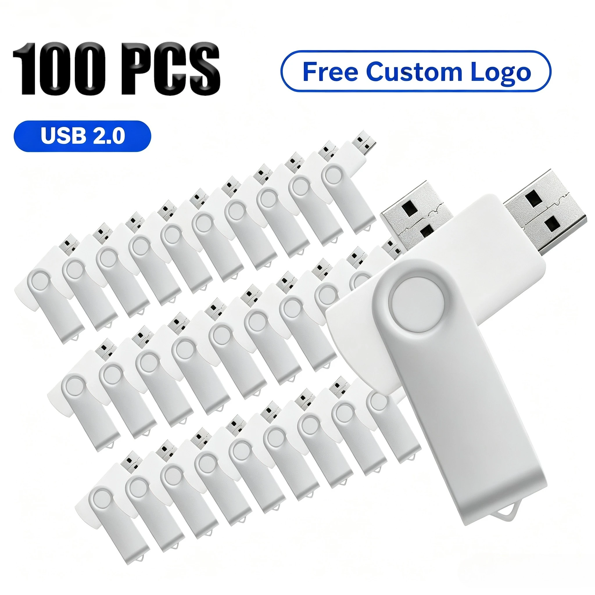 100PCS Custom Flash Drive Pen Drive 1GB 2GB 16GB 32GB 64GB High Speed Usb Stick 2.0 Memoria Stick Memory Flash Drive Pendrive