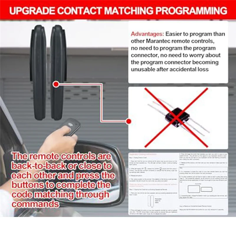 

C9-4 Pcs 2 Button Opener Remote 315 Mhz Garage Remote Garage Opener Compatible M3-2312, M4500E M4700E Dc3700