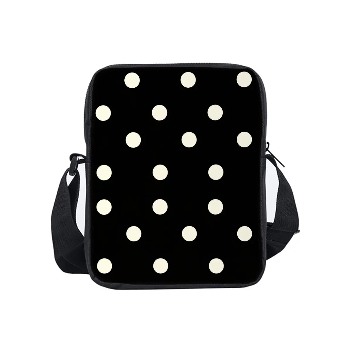 

Polka Dots Print Single Sided Messenger Bag for Boy/Girls Children Best Gifts 3D Cartoon Casual Crossbody Bag