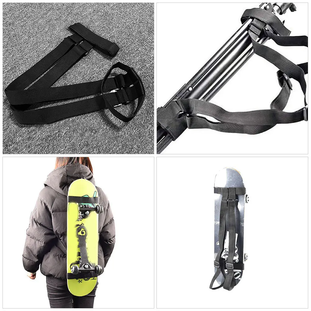 

Adjustable Snowboard Carry Strap Dual-Shoulder Design for Skis and Longboards Portable Sturdy Nylon Strap Holds Boards Tightly