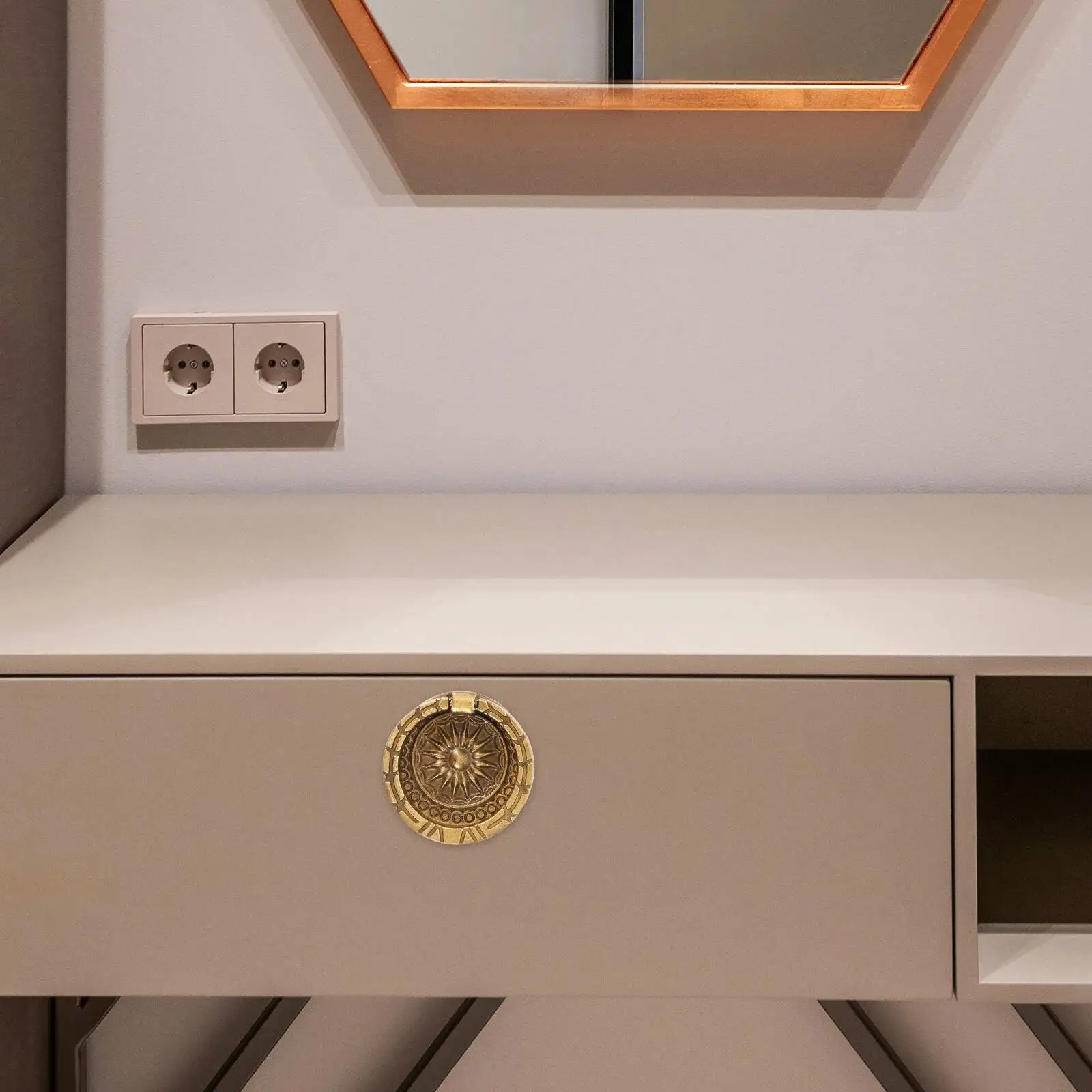 2 قطعة سبائك الزنك خزانة خمر مقابض الأدراج الأثاث يسحب الأجهزة الزخرفية مضمد المقابض #3