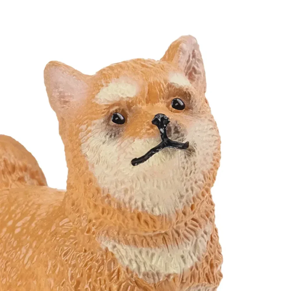 Simulation Dog Pet Animal Model Toy Mini Japanese Shiba Inu Puppy Figurine Figures Dolls Action Figurines Toys for Children Gift