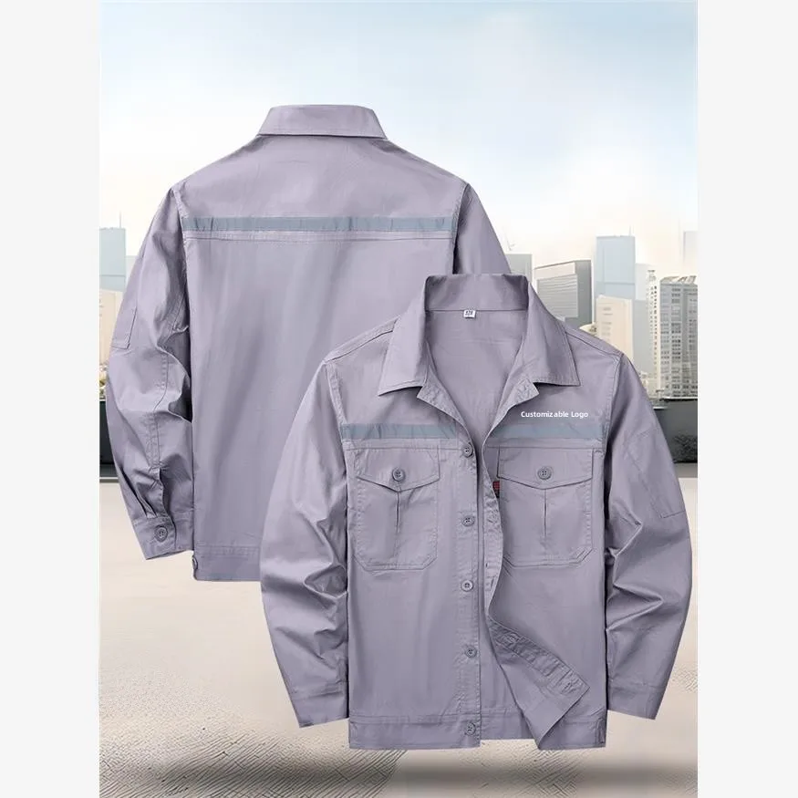 Set da Lavoro Leggero e Traspirante in Puro Cotone per Saldatura, Anti-Scottatura, Confortevole, Assorbente del Sudore, in Cotone Pettinato