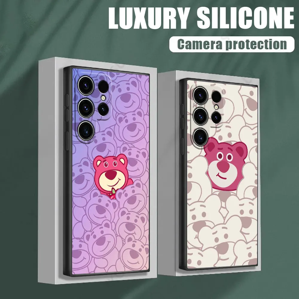 

Cute Disney Lotso Phone Case for Samsung Galaxy S26 S25 Ultra S24 S23 Ultra S22 Plus S21 5G S20 S21 FE S26 Ultra S25 Cover Funda