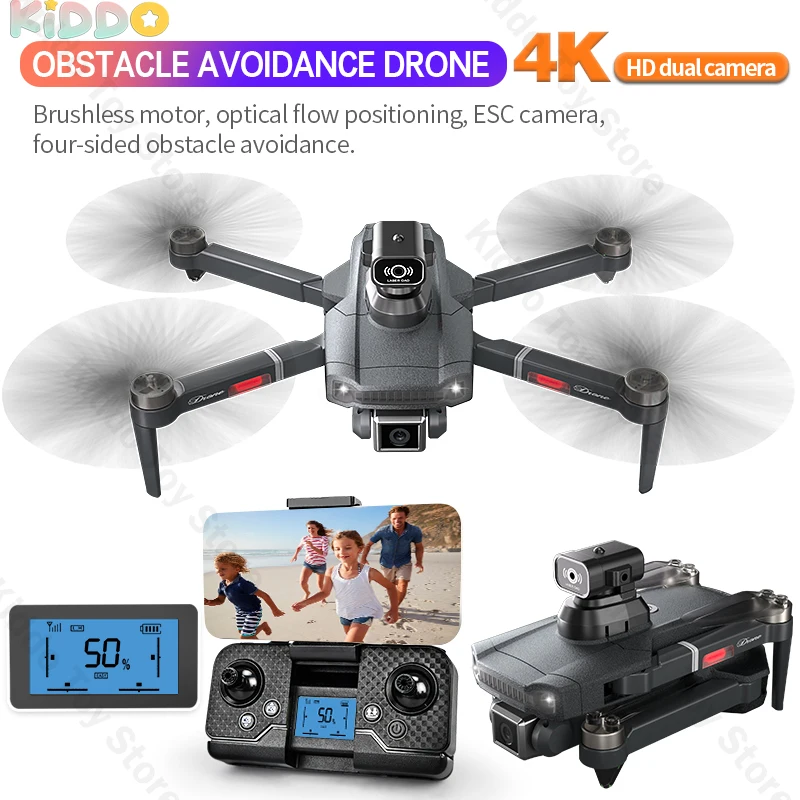 

S179 Drone 4K Dual Camera Brushless FPV Light Flow All Around Obstacle Avoidance UAV Foldable Optical Flow Position Quadcopter