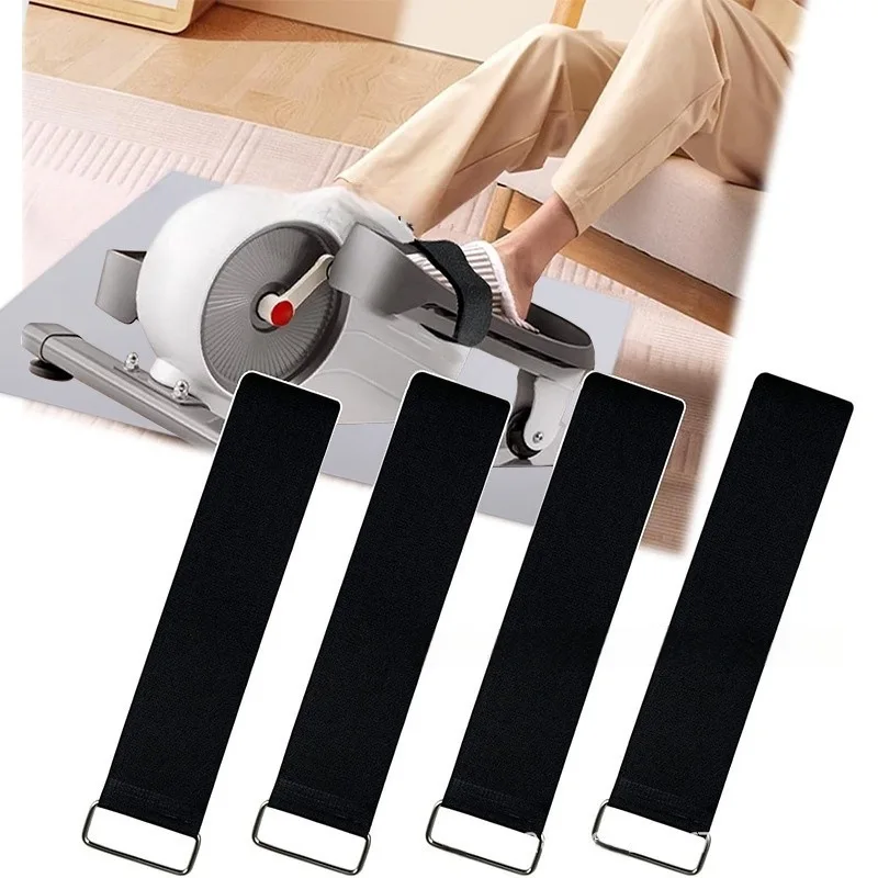 

4 Piece/set Fitness fixing belt adjustable oval leg exerciser mechanical pedal belt Gym Accessory for Office Home