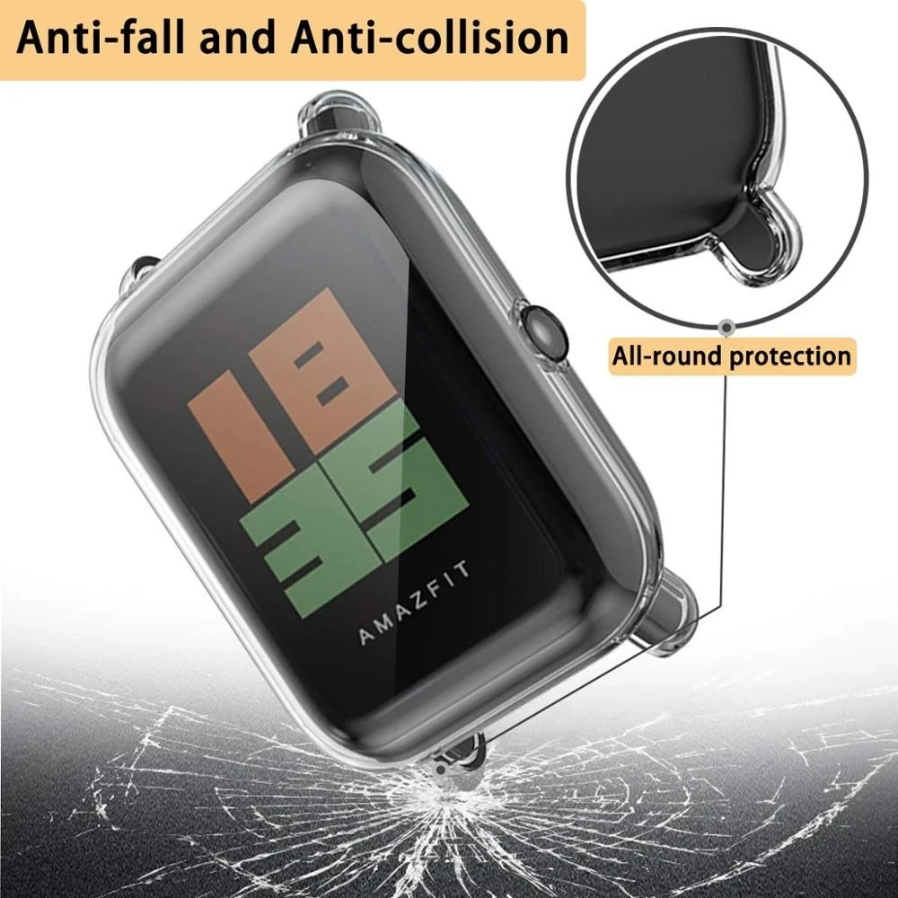 For Xiaomi Amazfit Bip U Pro Pop Pro Case Screen Protector Cover Shell For Huami Amazfit Bip U Pro S Lite Watch Protective Case