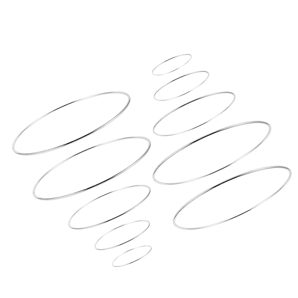 

10Pcs Dreamcatcher Hoops Metal Rings DIY Floral Macrame Craft Circles for Bedroom Living Room Wall Hanging Wreath Frames
