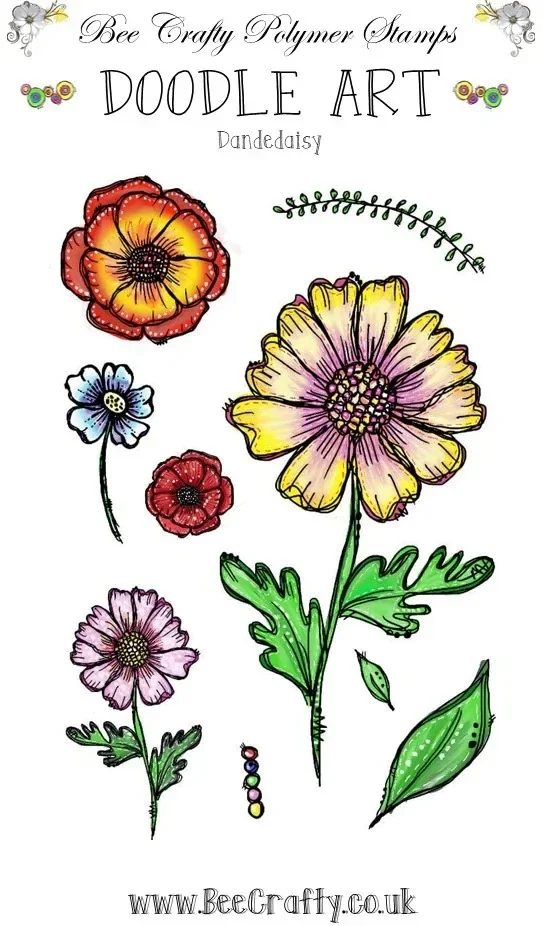 2026 New A6 Doodle Art Stamps - Dancing Daisy For Scrapbook Diary Decoration Embossing Template DIY Greeting Cardmade Decoration