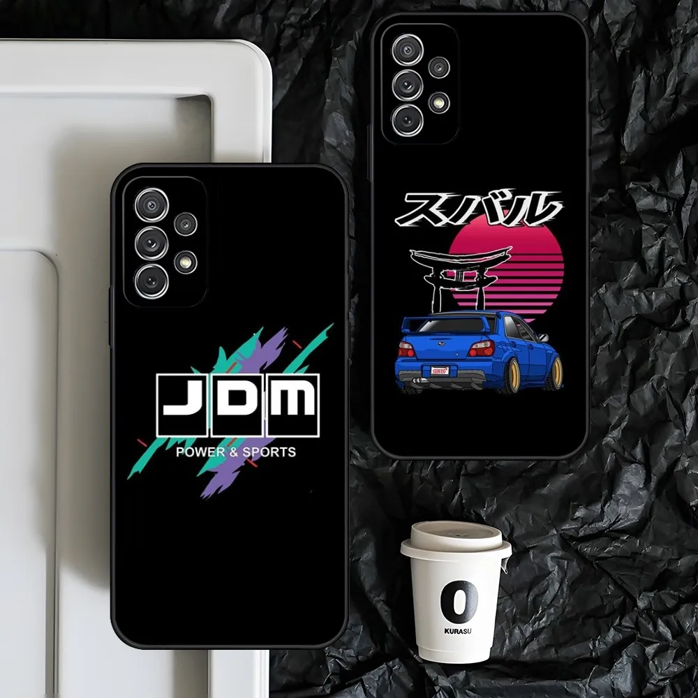 Tokyo JDM Drift Sports Car Phone Show product image Case For Samsung S 24 23 22 21 20 fe plus ultra a 24 34 54 53 luxury Black