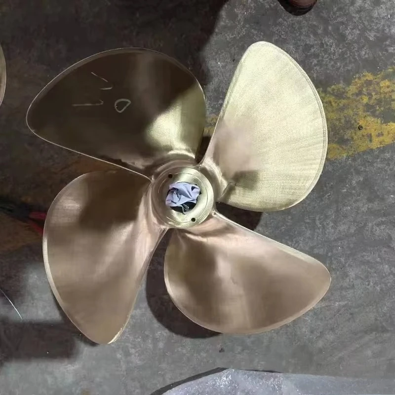 中国OEM銅合金高速ボートプロペラ船舶用プロペラ