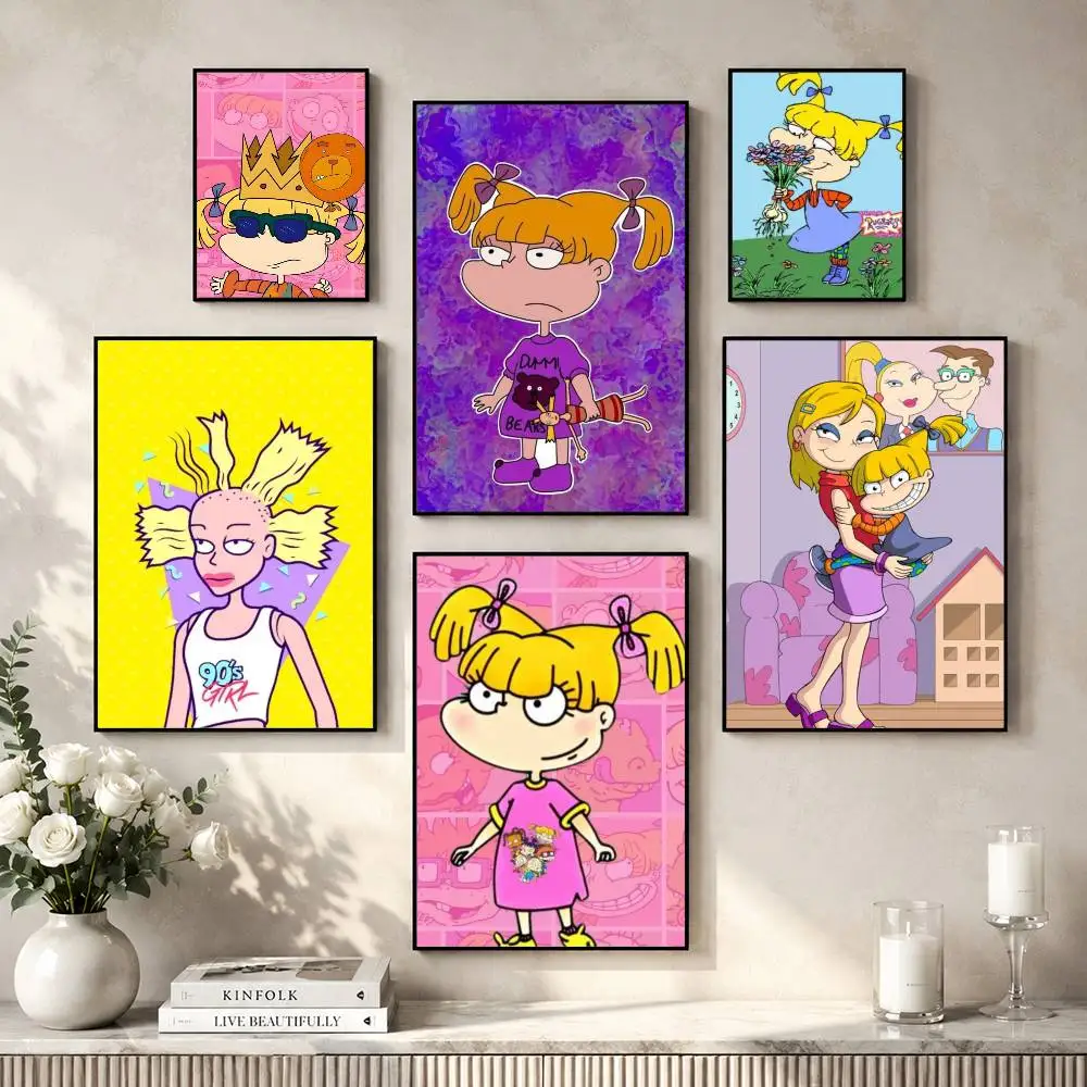 A-Angelica Pickles Rugrats Cartoon Poster Versatile HD Waterproof Wall Art Self-Adhesive Decor for Any Space Ideal Gift