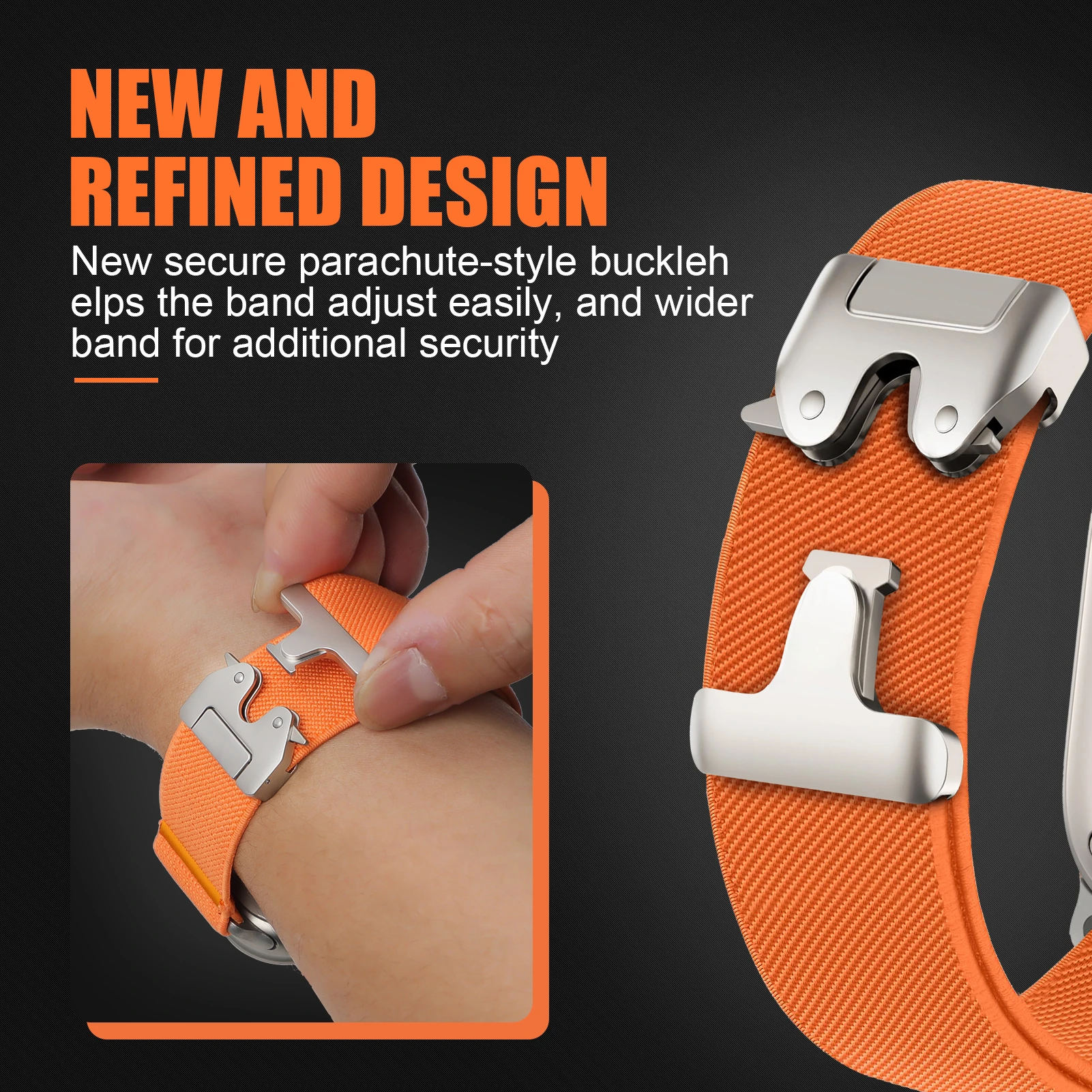 20mm/22mm band For Amazfit GTS 4/2/2e/3/GTS2 Mini/GTR/4/2/3/Pro/GTR2/42mm/stratos Parachute Watch Bracelet Amazfit bip 5 straps