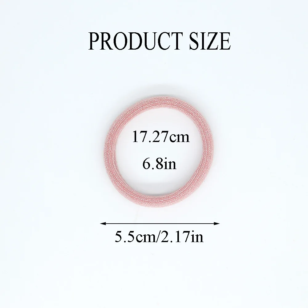 Fashion Hair Scrunchies 12-Pack Korean Style Terry Elastic Bands Casual Ponytail Accessories Color Choices