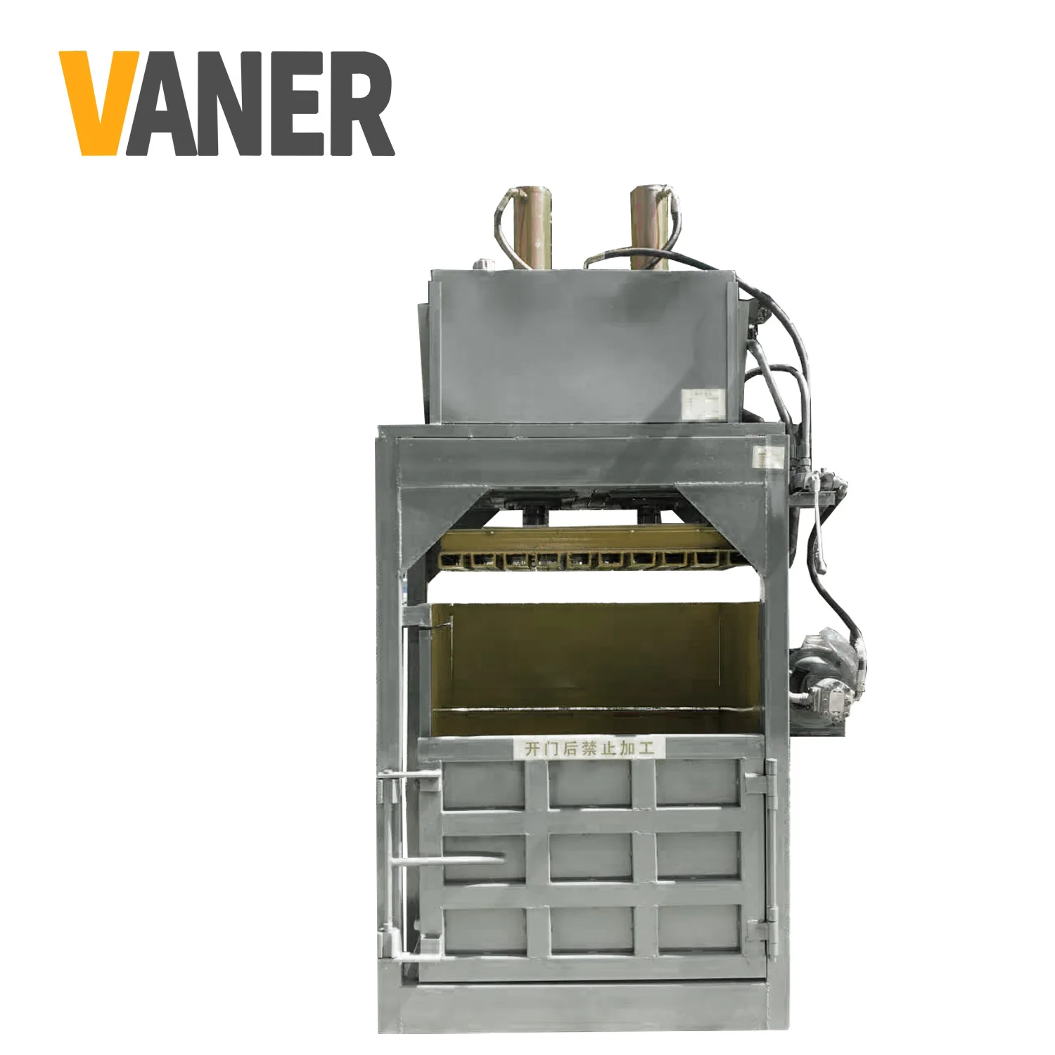 VANER آلات ضخم المعادن طبل معدني الخردة ضاغط الكفالة الهيدروليكية المعدنية