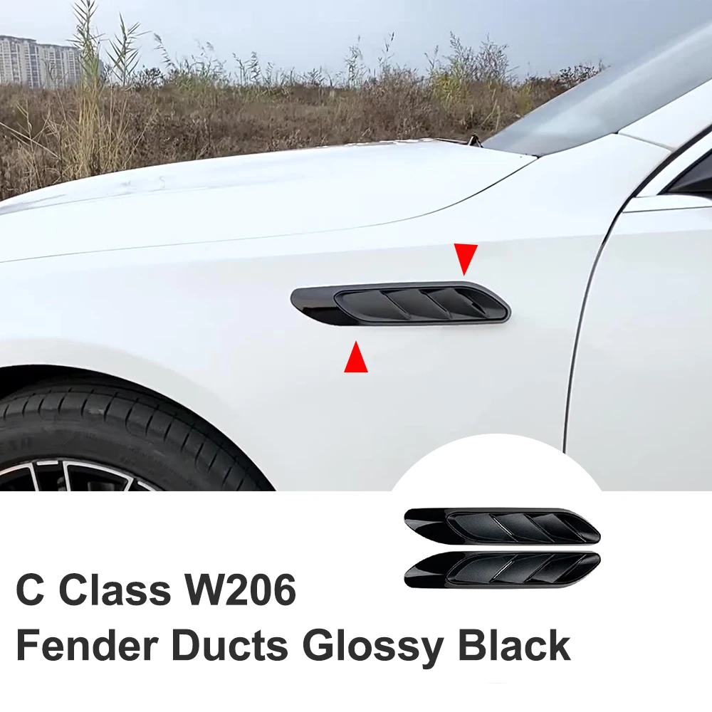 

Fender Ducts For Benz C Class W206 C200 C260 C63 2022+ W206 Fender Side Air Outlet Vent Trim