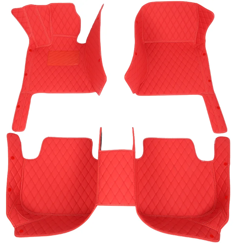

Quality Anti-Slip Full Leather Car Mats Set Luxury Floor Carpet Mat For Accord For Mirage G4 Vellfire Ecosport