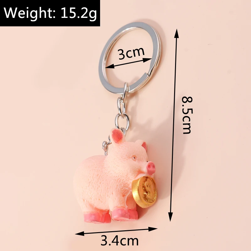 Niedliche kleine gelbe Ente Schlüssel bund bezaubert Frauen Männer kreative Tier Schlüssel ringe für Auto Schlüssel Handtasche Anhänger DIY Schmuck Geschenke – Detail 8