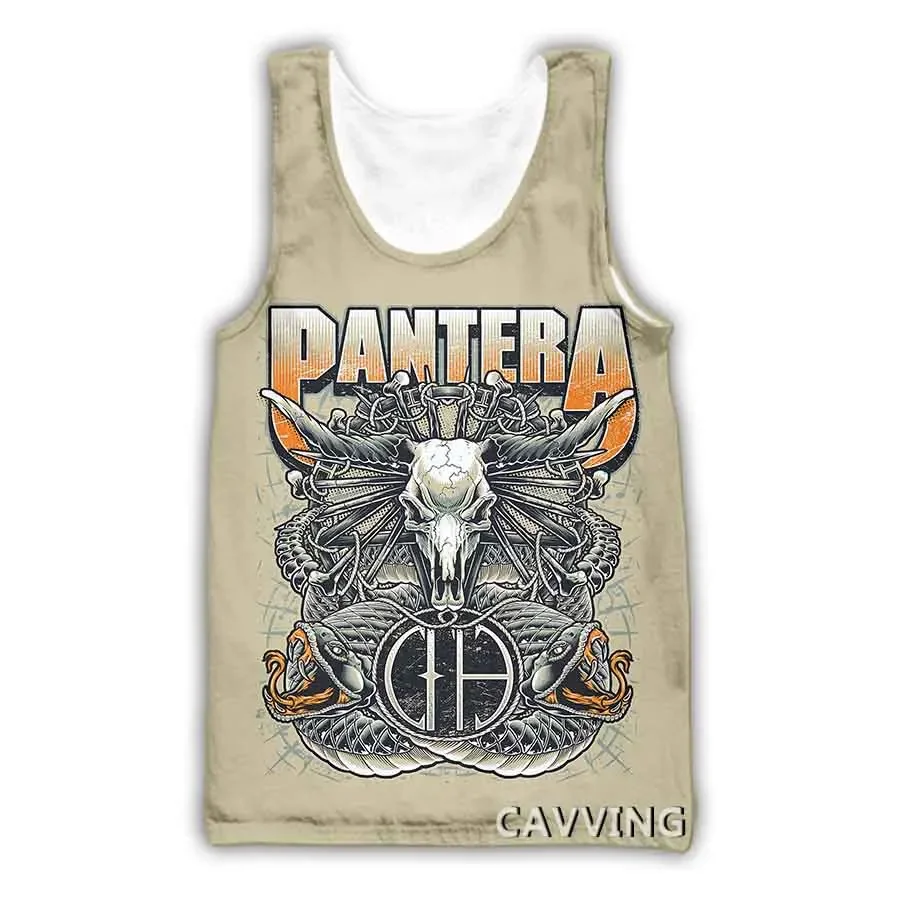 New Fashion Women/Men's 3D Print Pantera Band Tank Tops Harajuku  Vest  Summer Undershirt Shirts Streetwear