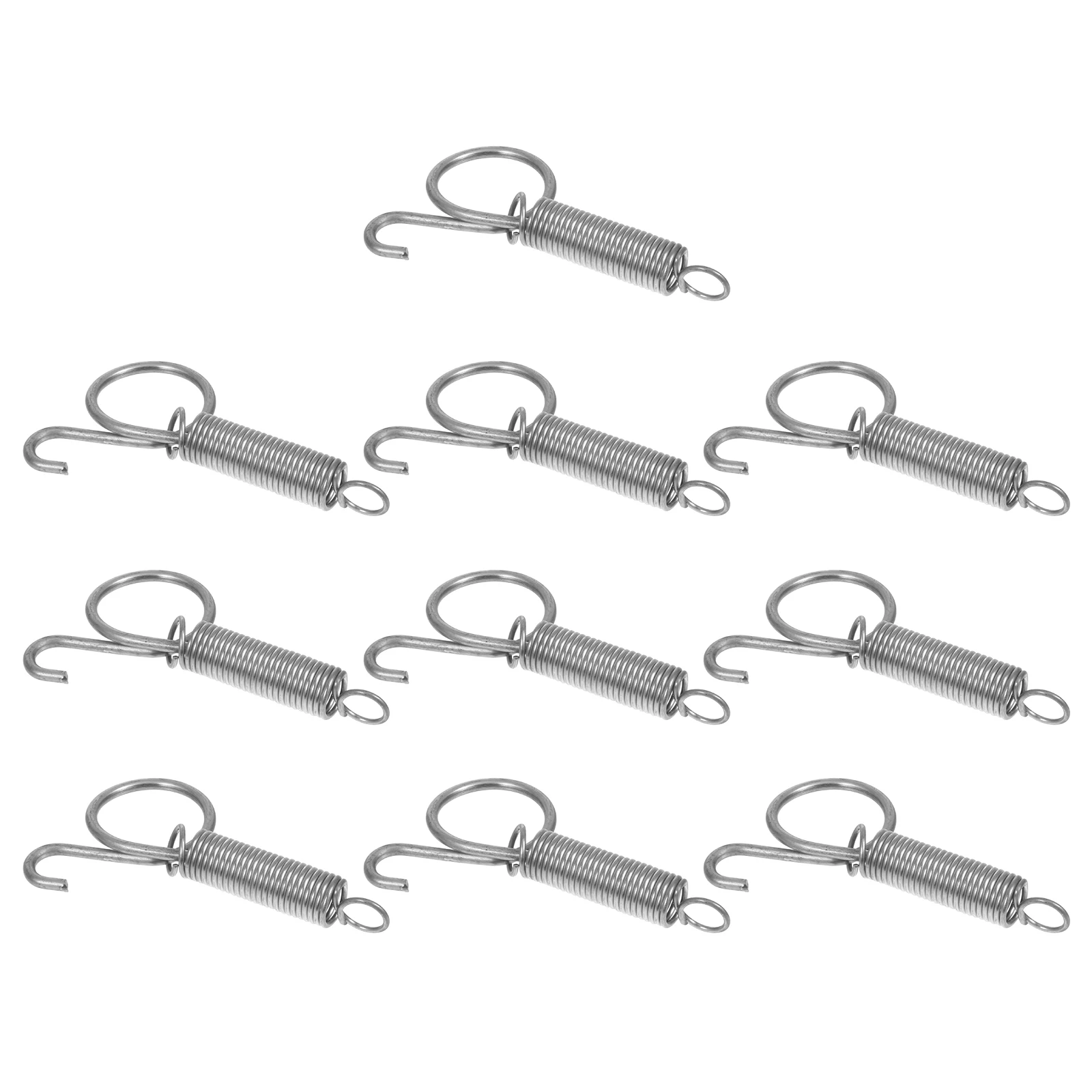 

10 Pcs Rabbit Cage Door Hook Pet Parrot Bird Quick Opening Galvanized Spring Durable for Chicken Rabbit Pigeon Cages Easy