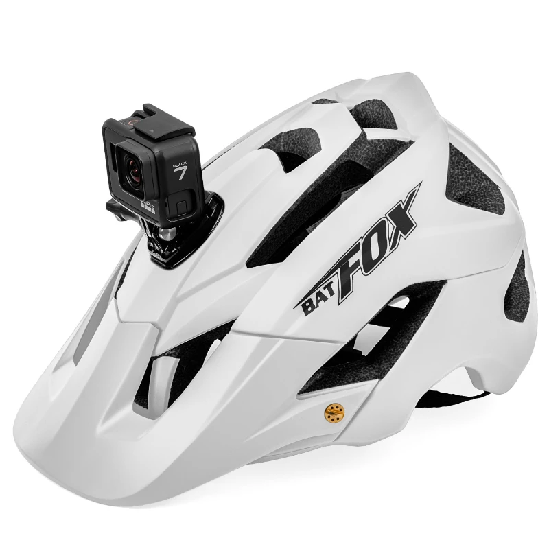 BATFOX-Capacete de Bicicleta Branco para Homens, Segurança Esportiva, Capacetes de Ciclismo, Mountain Bike, MTB, Novo, 24, 2022