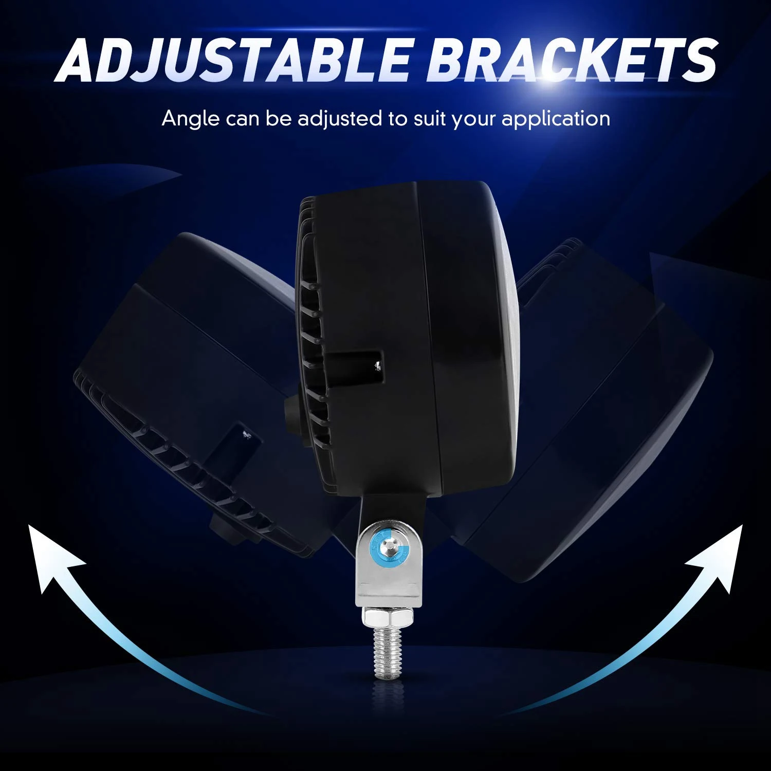 

Motorcycle Headlight LED Fog Light 3 Inch 40W Round Blue Angel Eye DRL White Light 10-80V DC 8000LM Off-Road Vehicle Marine Wate