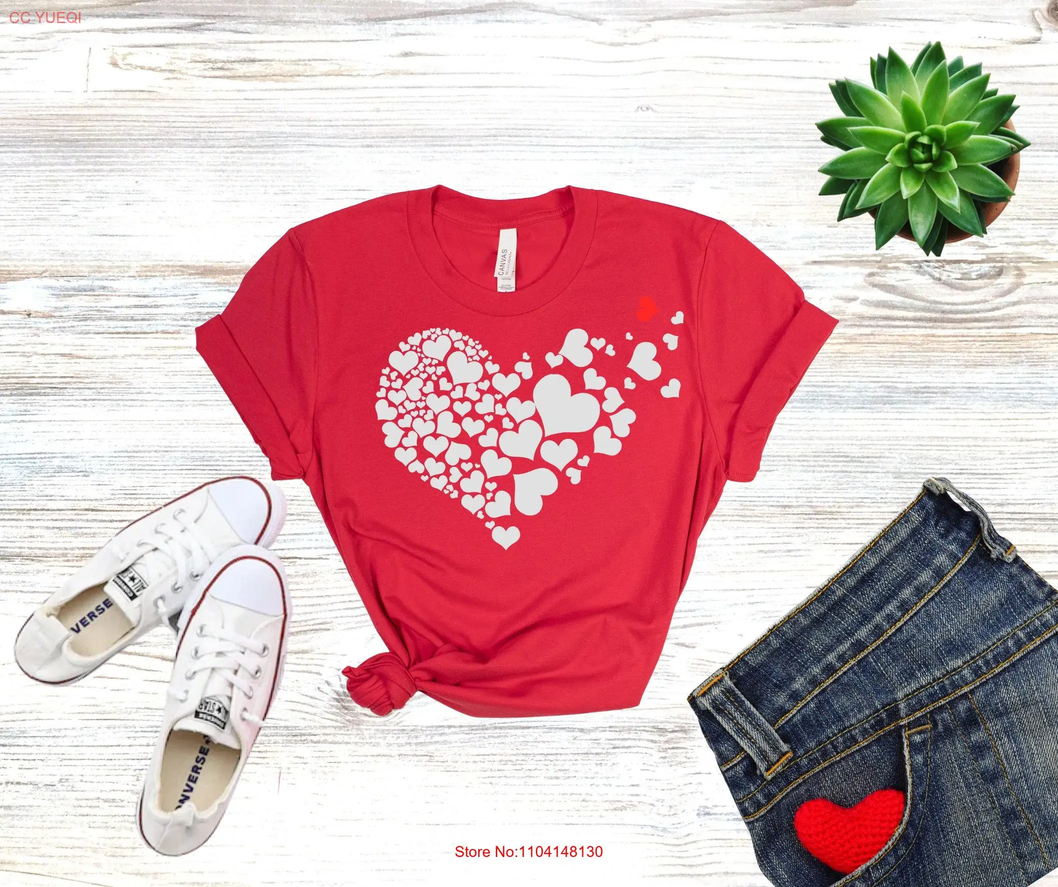 

Glitter HearT T Shirt Be Mine My Valentine Candy Hearts Crewneck Plus Size Love Anti long or short sleeves