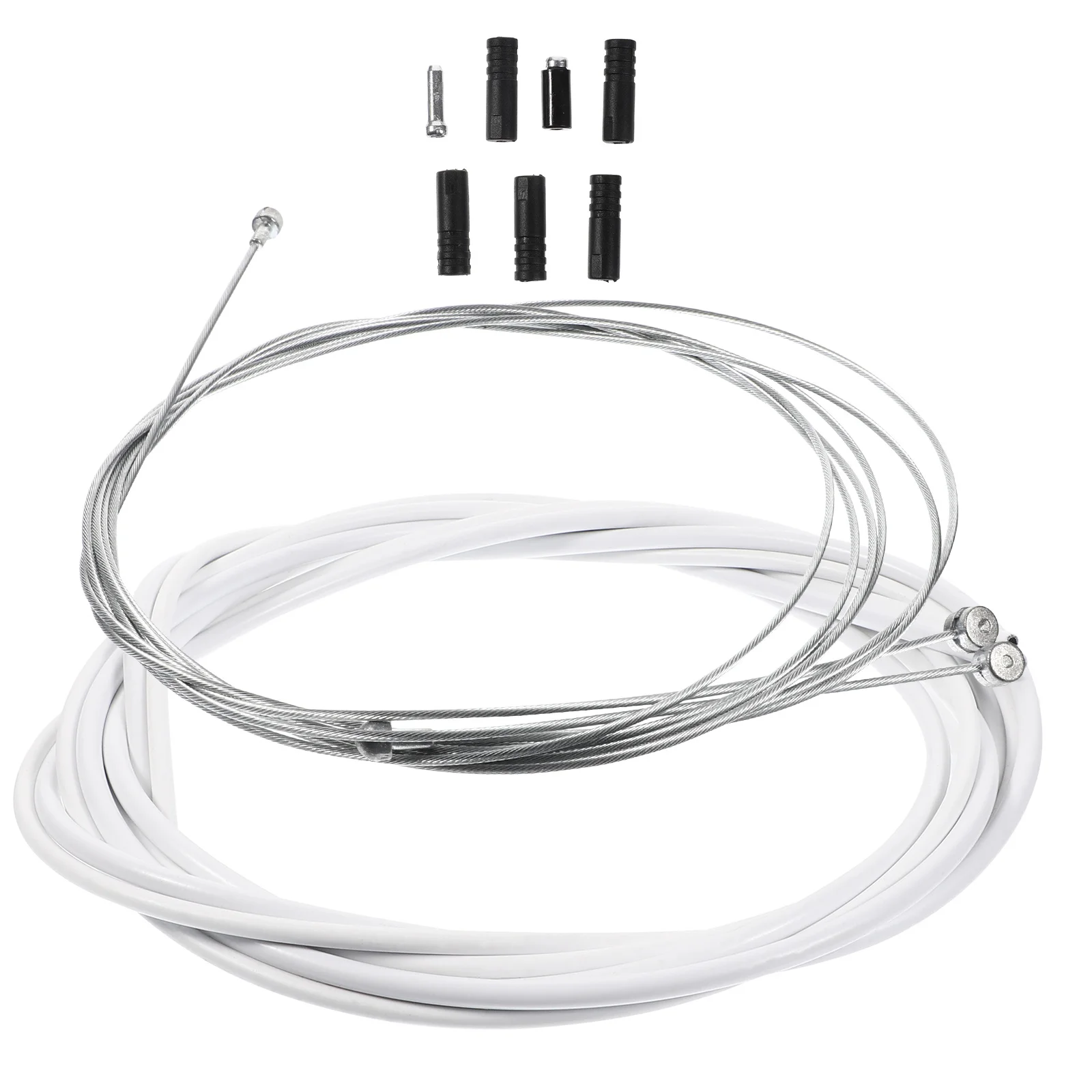 1 set 1 Set Brake Cable Housing Kit For Mountain Road Bikes Long Plastic Pipe Protection Smooth Operation Derailleur Cable