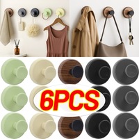 Vacuum Plastic Suction Cup Hooks Punch-free Wall Mounted Hook Towel Bag Hanging Holders Home Kitchen Bathroom Storage Supplies