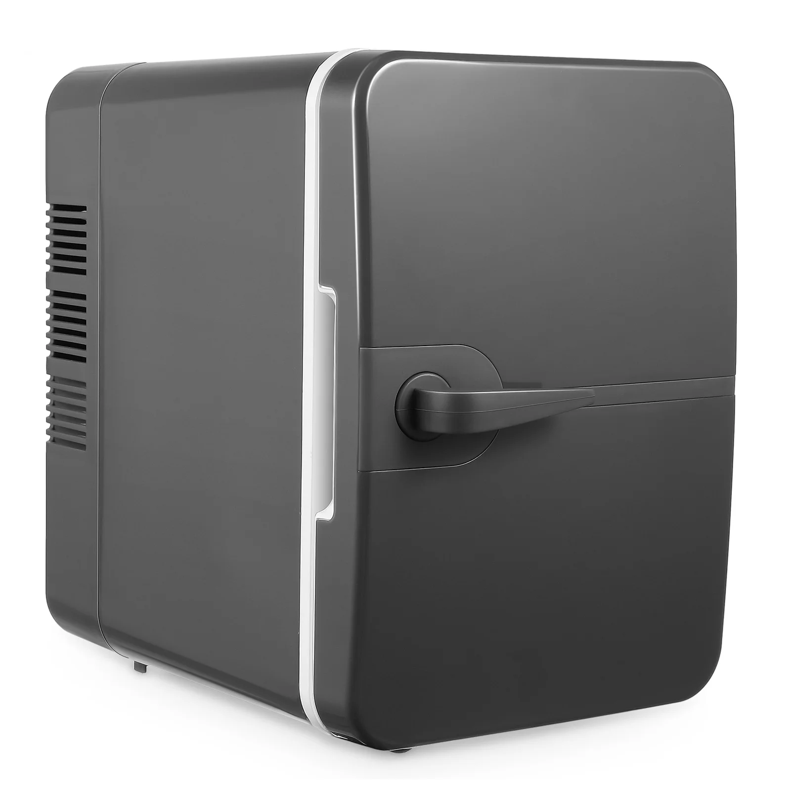 

Portable Car Mini Fridge 6L Dark Grey Cooling Heating Low Energy Beauty Skincare Fridge For Car RV Bedroom Office