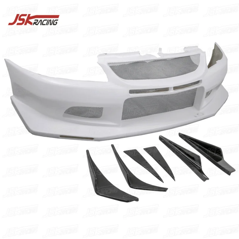 

Voltx Style Half Carbon Fiber Front Bumper For 2001-2007 Mitsubishi Lancer Evolution Evo 7 8 9