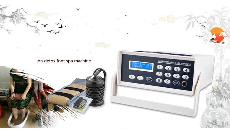 آلة إزالة السموم من القدم الأيونية الرعاية الصحية أيون تنظيف السموم جهاز حمام سبا القدم الأشعة تحت الحمراء البعيدة حزام الخصر الفرقة مدلك القدم