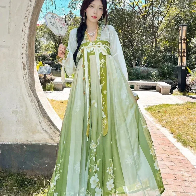 

Chinese Style Elegant Hanfu Dress Set Cosplay Fairy Costume Dress Tang Dynasty Traditional Women Vintage Princess Dance Robes