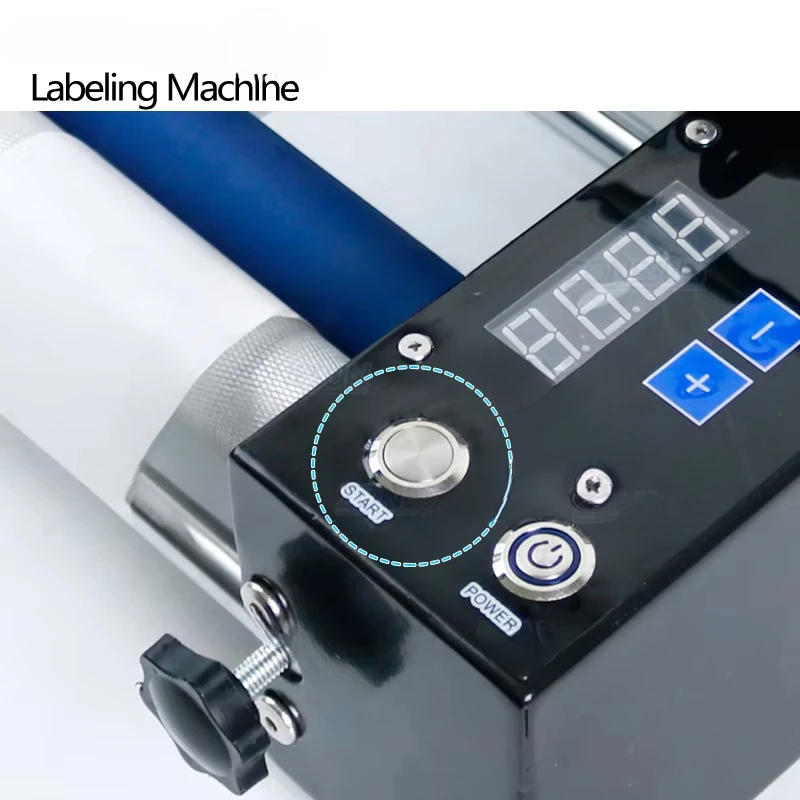 ZS-TB50SM Desktop semi-automatic sticker small round bottle labeling machine