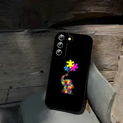 Autism Awareness Phone Case for Samsung Galaxy S23 S24 S21 S22 S20 Ultra Fe Plus A34 A54 A24 A52 A53 M54 Cover