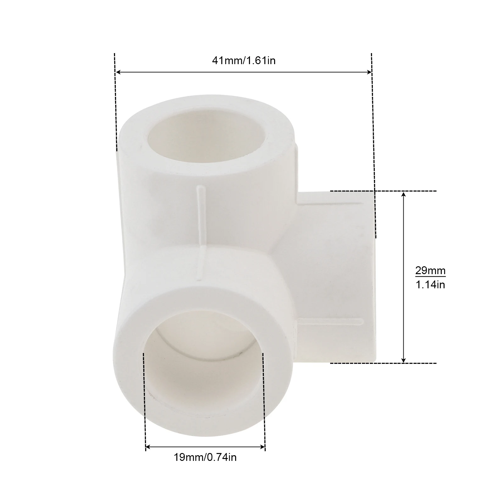1/2inch 3 Way PPR Fittings Pipe Fittings Joint for Pipe Tee Corner Fitting, Three-Way Flexible Joint Plastic Fittings