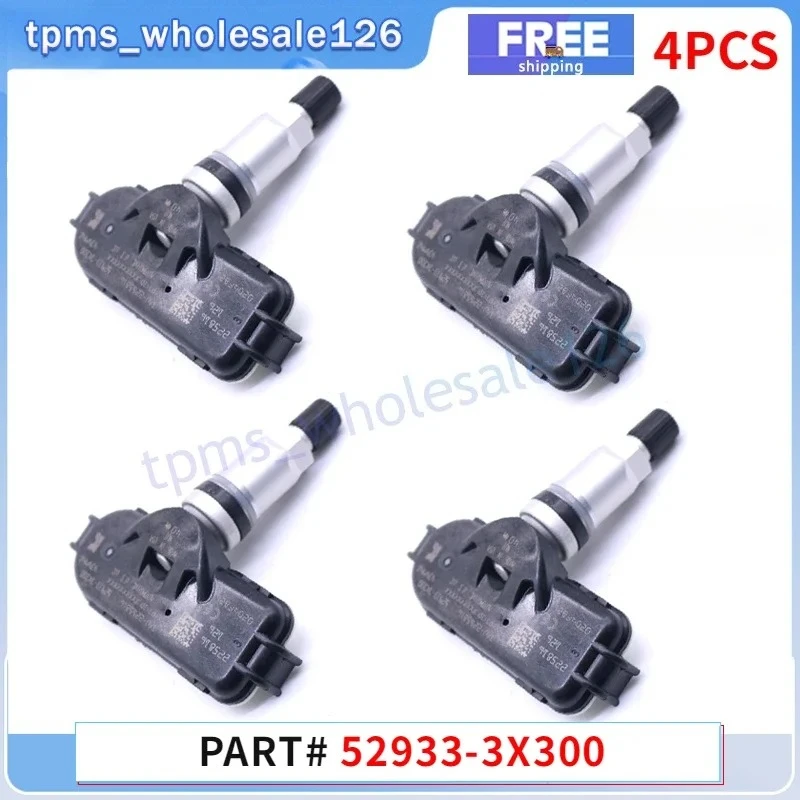 52933-3X300 For 2006-2015 Hyundai Elantra 2009-2018 Kia Cerato 2011-2017 Rio TPMS 4PCS Tire Pressure Monitor Sensor 52933-3X305